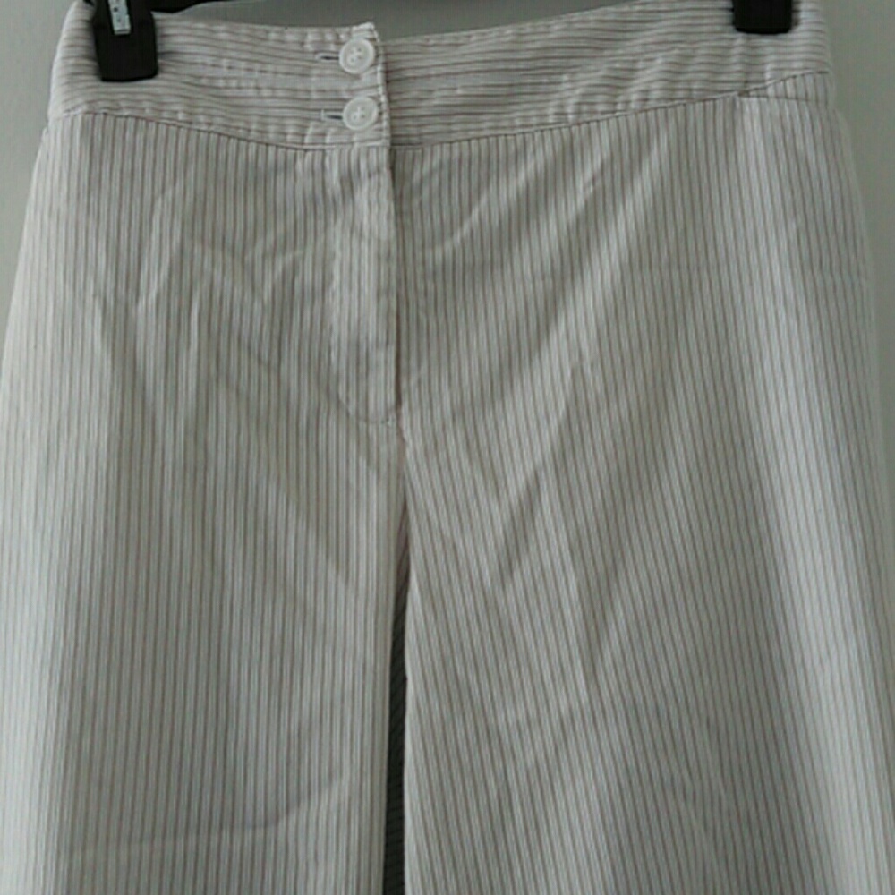 Lane Bryant striped capri pants
